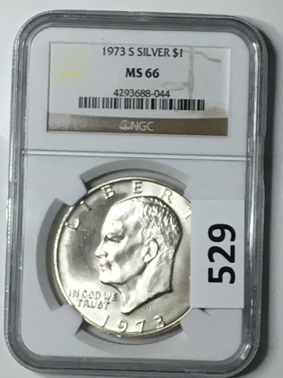 1973 S Silver Eisenhower Half Dollar