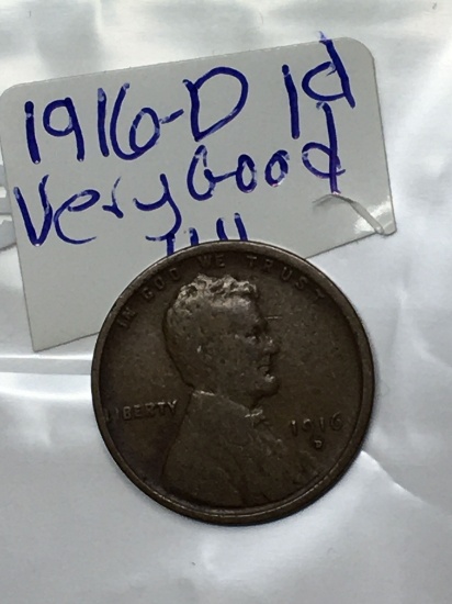 1916 D Lincoln Wheat Cent