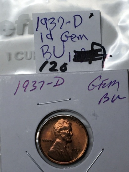 1937 D Lincoln Wheat Cent