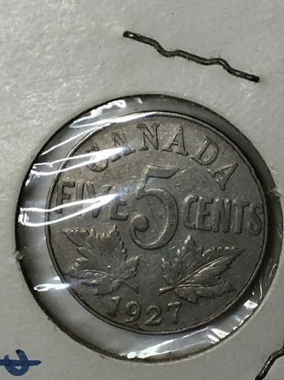 1927 Canadian 5 Cent