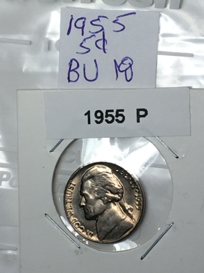 1955 P Jefferson Nickel