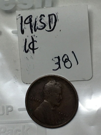 1915 D Lincoln Wheat Cent