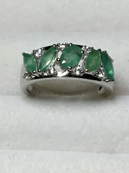 .925 A A A Top Quality Brazilian Emeralds Transparent Stone Natural Unheated 