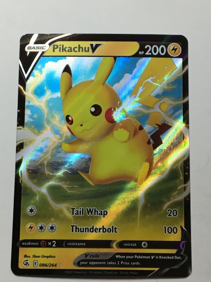 Pokemon Card Pikachu Rare Holo 086/264 Mint Pack Fresh