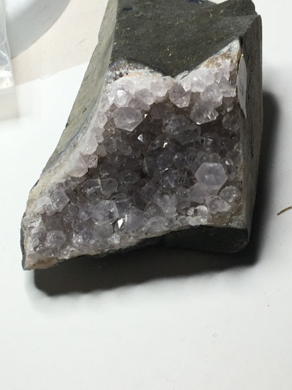 Pink Amethyste Geode Crystal Huge Piece Almost 10 Oz Brazilian