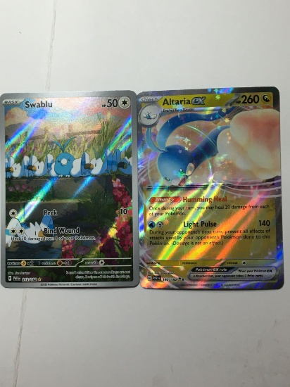Pokemon Cards Rare Holo Lot Swablu And Altaria E X Pack Fresh Mint