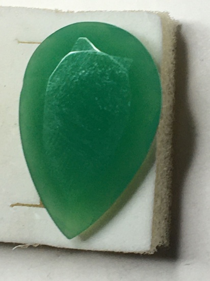 Emerald Columbina Green Huge Tear Drop Cut Natural Earth Mined  22.58 Cts W O W Gem