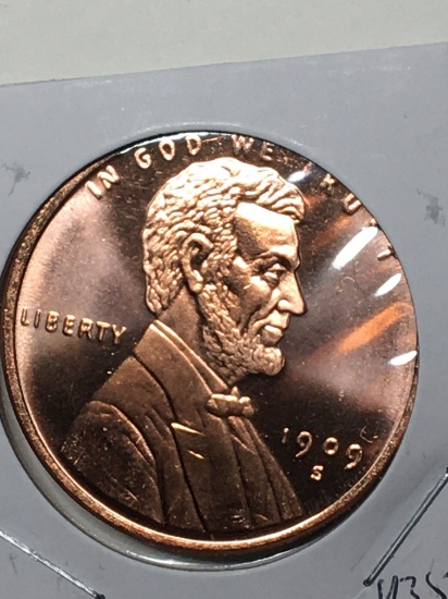 Copper 1 Oz Billion Coin 1909 S   V D B Penny Gem 