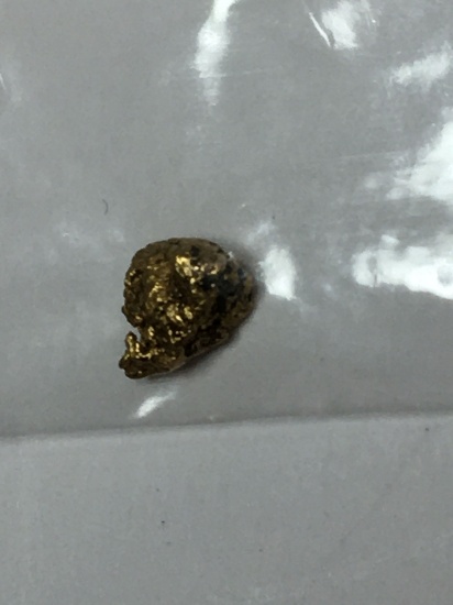 Gold Nugget Alaskan 20 Kt+ Chunky Huge Piece .277 Grams Top End Yellow