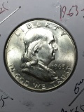 Franklin Silver Half 1963 D Gem Fbl
