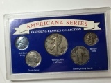 American Coin Series Silver Set Walker Standing Liberty Mercury Buffalo Steel W W 2 Classics