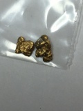 Gold Nuggets Lot Alaskan Yellows 20kt+ .136 Grams Nice Lot Chunky Big Ones