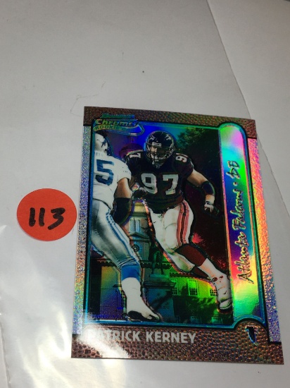 1999 Rookie Card Atlanta Falcons Patrick Kerney