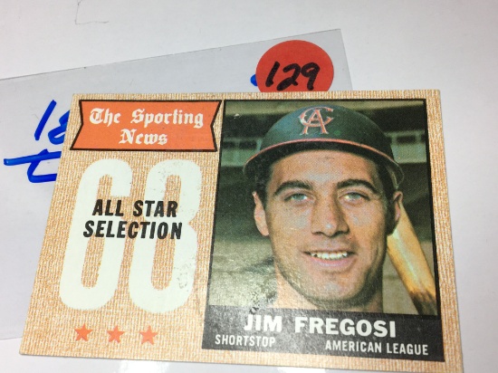 1968 All Star Selection Shortstop American League Jim Fregosi