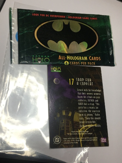 (5) Batman Hologragram Cards 
