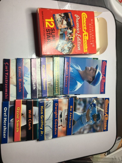 1990 Collect A Book Series I Major League Premier Edition 12 Super Stars Cards 