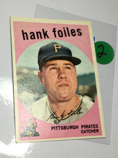 Hank Foiles Pittsburgh Pirates Catcher 1958 Season