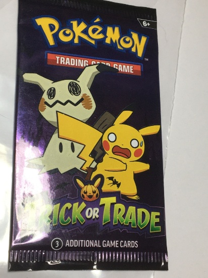 1 Pack Pokemon Trick Or Treat Trading Cards
