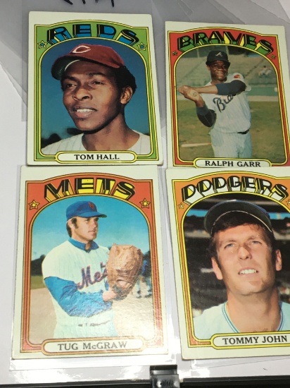 (4) Cards Braves Raplh Garr  Mets  Tug Mcgraw Dodgers Tommy John  Reds Tom Hall