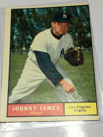 1961 Los Angeles Angels Pitcher Johnny James