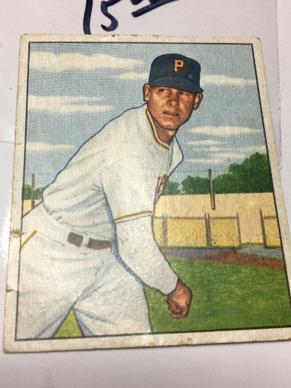 1950 Bowman Gum Card Pittsburgh Pirates Pitcher Harry Gumbert
