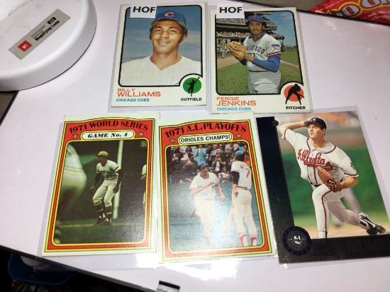 (5) Ferguson Jenkins  Brooks Robinson  Roberto Clemente Billy Williams Greg Maddux