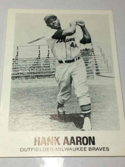 1977 Milwaukee Braves Outfielder Hank Aaron