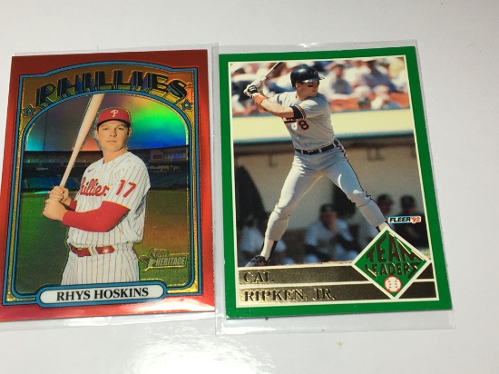 1992 Baltimore Orioles S.S. Cal Ripken Jr       2021 Philadelphia Phillies 1st Baseman Rhys Hoskins