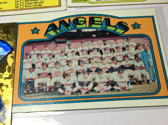 (5) Cards Los Angeles Angels Team Card     Sparky Lyle    Checklist 1st Series    George Foster