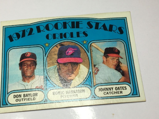 1972 Baltimore Orioles Rooke Stars  O.F. Don Baylor pitcher Roric Harrison, Catcher Johnny Oates