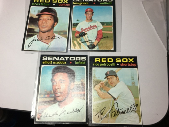 2 Washington Senators Elliott Maddox  Tom Grieve 2 Boston Red Sox Jarvis Tatum  Rico Petrocelli