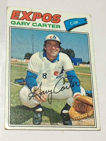 1977 Montreal Expos Center Outfielder Gary Carter