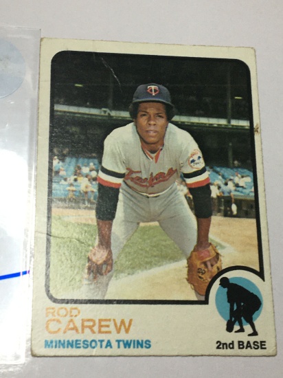 1973 Hall Of Fame Minnesota Twins 2nd Baseman Rod Carew