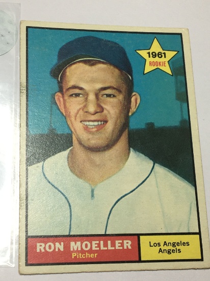 Rookie Card Los Angeles Angels Pitcher Ron Moeller