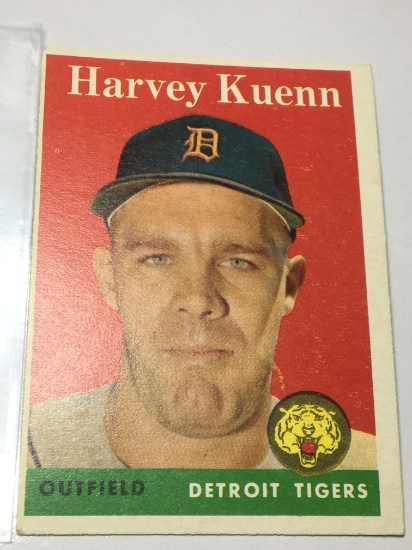 1958  Detroit Tigers Outfield Harvey Kuenn