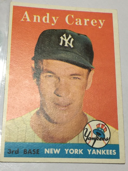 1958 New York Yankees 3rd Base Andy Carey