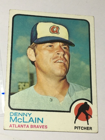 1973 Atlanta Braves Pitcher Denny Mclain