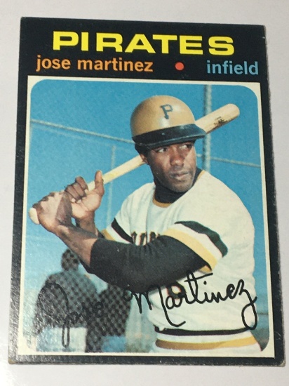 1971 Signed Pittsburgh Pirates Infielder Jose Martinez