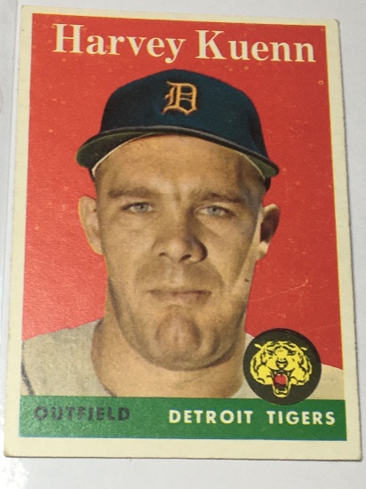 1958 Detroit Tigers Outfielder Harvey Kuenn