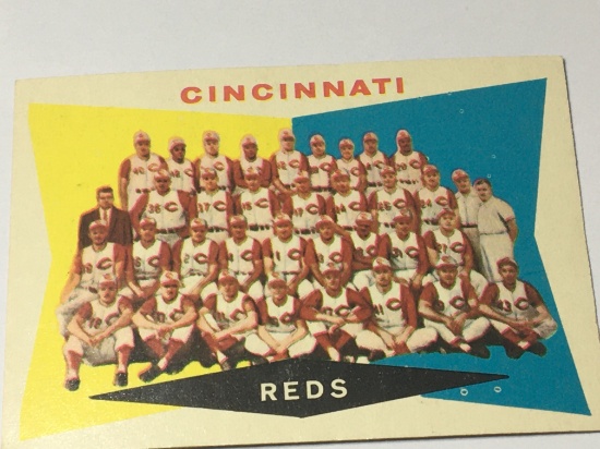1960 2nd Series Checklist Cincinnati Reds Team Card