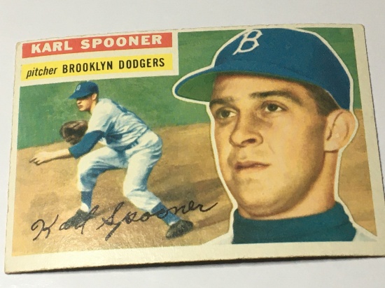 1956 Brooklyn Dodgers Pitcher Karl Spooner