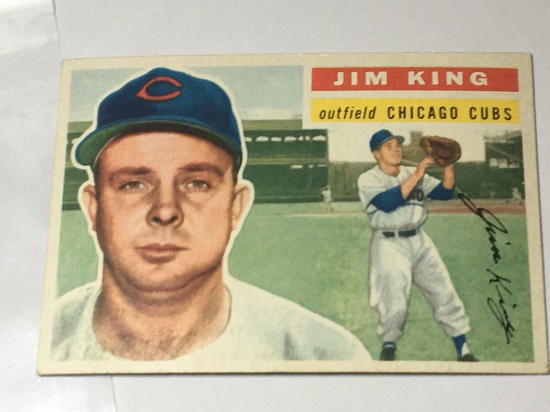 1956 Rookie Card Chicago Cubs Outfielder Jim King