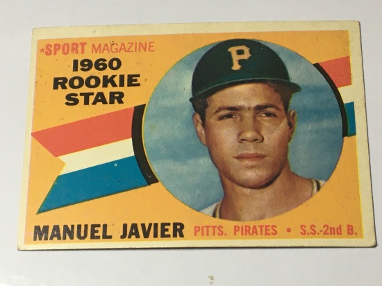 1960 Sport Magazine Rookie Star Pittsburgh Pirates 2nd Base- Short Stop Manuel Javier