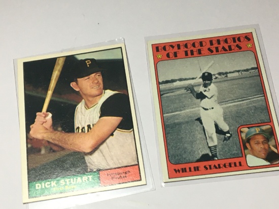 (2) 1972 Willie Stargell Boyhood Photos  Pittsburgh Pirates 1st Baseman Dick Stuart