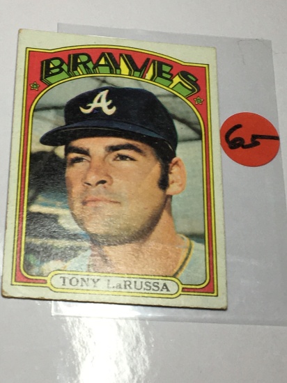 1972 Atlanta Braves Infielder Tony Larussa