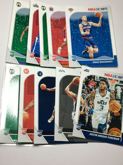 (10) 2019-2020 Panini N B A Hoops Rookie Cards Misc. 