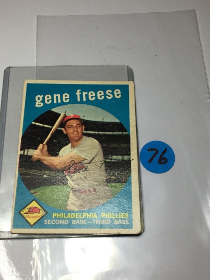 1959 Philadelphia Phillies 3rd Baseman Gene Freese
