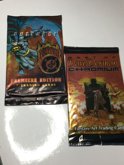(2) Packs Trading Card    Dc Comics Firepower    Dave Dorman Chromium