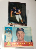 (2) Sports Cards St.Louis Cardinals Pitcher Dick Ricketts   1999 Minessota Vikings Jim Kleinsasser