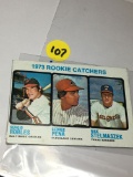 1973 Rookie Catchers Sergio Robles   George Pena  Rick Stelmaszek